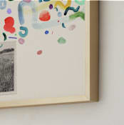"Daydreaming I" - Art Print in Ivory by Sumak Studio - Frame Close-up