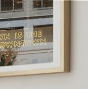 "Uptown" - Art Print in golden brown by Sea and Sky - Frame Close-up