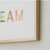 "Dreaming in color" - Art Print in White by Kelsey Carlson - Frame Close-up