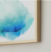 "Cloud Rise Blues" - Art Print in Clear blue by kelli hall - Frame Close-up