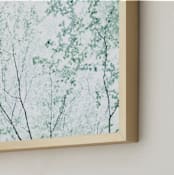"Batik Forest" - Art Print in Sage Shadow by Karen Kaul - Frame Close-up