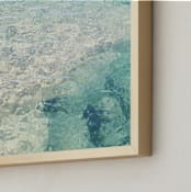"Above and Below" - Art Print in Madeline Blue by Karen Kaul - Frame Close-up