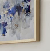 "North Gold by Christine Olmstead" - Art Print in Midnight blue by Christine Olmstead - Frame Close-up