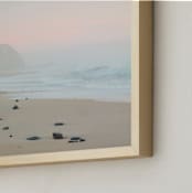 "Pacific Dusk" - Art Print in Sunset Blush by Janel Galvez - Frame Close-up