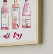 "Rose All Day" - Art Print in Rose Pink by Kelsey McNatt - Frame Close-up