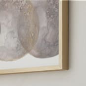 "Worlds Collide Grey" - Art Print in Moody Grey by Laura Rodil - Frame Close-up
