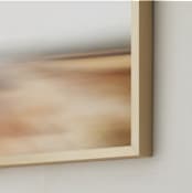 "Golden Rays" - Art Print in Golden Brown by Karen Kaul - Frame Close-up