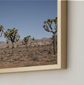"Joshua Trees" - Art Print in Desert Beige by Kathy Van Torne - Frame Close-up