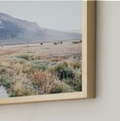 "Mountain Morning Serenity " - Art Print in Bright Sage by LindseyErin - Frame Close-up