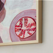 "Pomegranates " - Art Print in Deep Red by Kinga Subject - Frame Close-up