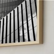 "Subdivision #1" - Art Print in noir black by Van Tsao - Frame Close-up