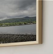 "Ireland VI" - Art Print in Sky Gray by Taryn Schumacher - Frame Close-up