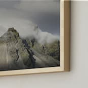 "Iceland III" - Art Print in Cloud Blue by Taryn Schumacher - Frame Close-up