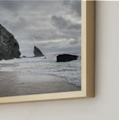 "Portugal I" - Art Print in Storm Blue by Taryn Schumacher - Frame Close-up