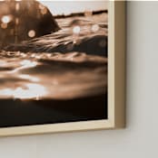 "Free as the Sea" - Art Print in Golden Hour by Ashley Kaneko - Frame Close-up