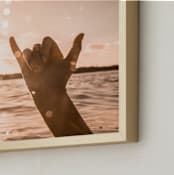 "Shaka" - Art Print in Golden Hour by Ashley Kaneko - Frame Close-up