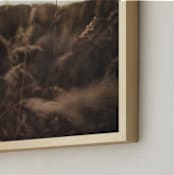 "Abstract Fields of Gold" - Art Print in Brown Sunset by CedarandGrey - Frame Close-up