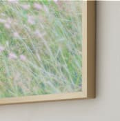 "Gentle Grasses" - Art Print in pistachio green by Julia Preminger - Frame Close-up