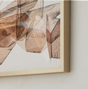 "Minerality" - Art Print in Apricot by Renée Stramel - Frame Close-up