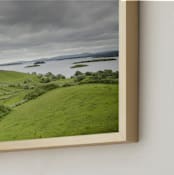 "Ireland II" - Art Print in Pasture Green by Taryn Schumacher - Frame Close-up