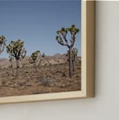 "Joshua Trees" - Art Print in Desert Beige by Kathy Van Torne - Frame Close-up