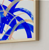 "Summer Sand Dunes" - Art Print in Summer Blue by Christina Flowers - Frame Close-up