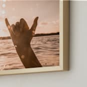 "Shaka" - Art Print in Golden Hour by Ashley Kaneko - Frame Close-up