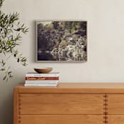 "Autumn Reflections" - Art Print in Stone Brown by Gray Star Design - In a Room