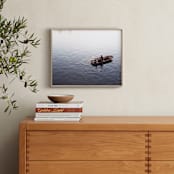 "Prague at Sunset" - Art Print in River Gray by Krissy Bengtson - In a Room