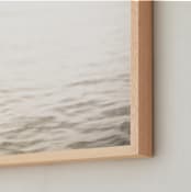 "Neutral wave" - Art Print in Neutral ivory by Lying on the grass - Frame Close-up