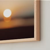 "Rise" - Art Print in Sunrise by Owl and Toad - Frame Close-up