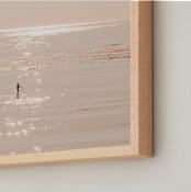"I Want To Dive Into Your Ocean" - Art Print in Paradise Peach by Summer Strauch - Frame Close-up