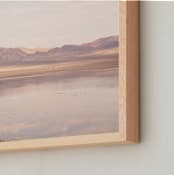 "desert lake" - Art Print in pastel by jessi gilbert - Frame Close-up