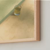 "Tea Time by the Pool" - Art Print in Poolside by Rasa Puzinaite - Frame Close-up