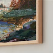 "Slow Down" - Art Print in Sienna by Jess Franks - Frame Close-up