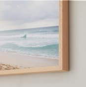 "North Shore" - Art Print in Surf by Jill Means - Frame Close-up