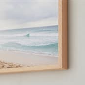 "North Shore" - Art Print in Surf by Jill Means - Frame Close-up