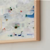 "parcel" - Art Print in Denim by Lindsay Megahed - Frame Close-up