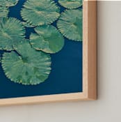 "Painted Lily Pads" - Art Print in Lily Pad by Jessica C Nugent - Frame Close-up