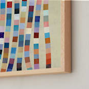 "Strands" - Art Print in Cream by melanie mikecz - Frame Close-up