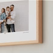 "With a Heart: Landscape Framed Photo" - Framed Photo in Taupe by Laura Hamm - Frame Close-up