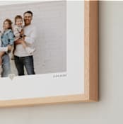 "With a Heart: Landscape Framed Photo" - Framed Photo in Taupe by Laura Hamm - Frame Close-up