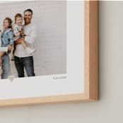 "With a Heart: Landscape Framed Photo" - Framed Photo in Taupe by Laura Hamm - Frame Close-up