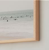 "Next To You In Malibu" - Art Print in Seascape Green by Summer Strauch - Frame Close-up
