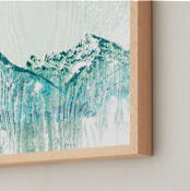 "Escape " - Art Print in Sea by SimpleTe Design - Frame Close-up
