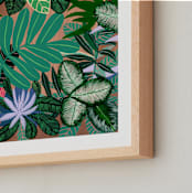 "Paradise" - Art Print in Emerald Green by FERNANDA MARTINEZ - Frame Close-up