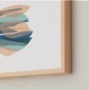"tissue seagrass" - Art Print in peach by Carrie Moradi - Frame Close-up