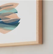 "tissue seagrass" - Art Print in peach by Carrie Moradi - Frame Close-up
