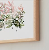 "Foliage Singing" - Art Print in Sage by Yao Cheng Design - Frame Close-up