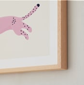 "Fierce" - Art Print in Rose Quartz by Tennie and Co. - Frame Close-up